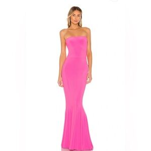 Norma kamali strapless fishtail gown size medium - new with tags